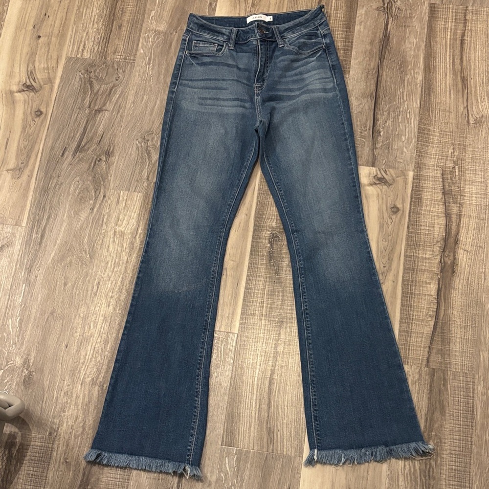 Cello Women's Blue Flared Jeans